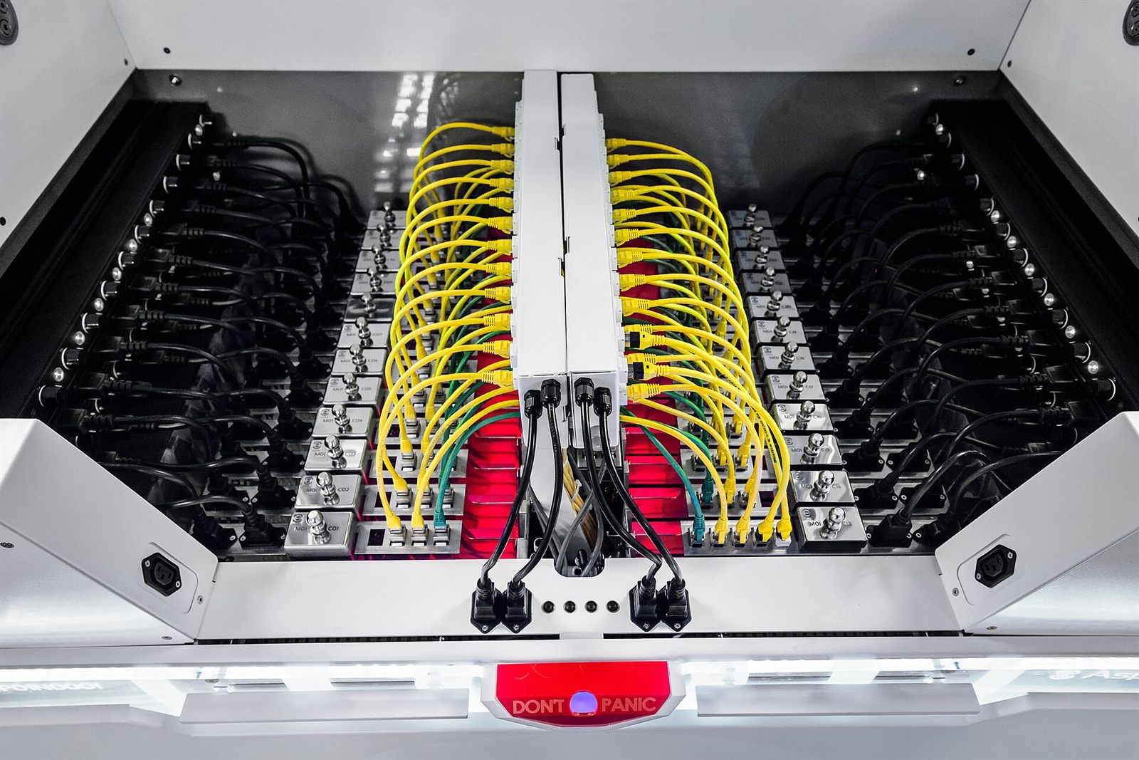 Server racks in a data centre